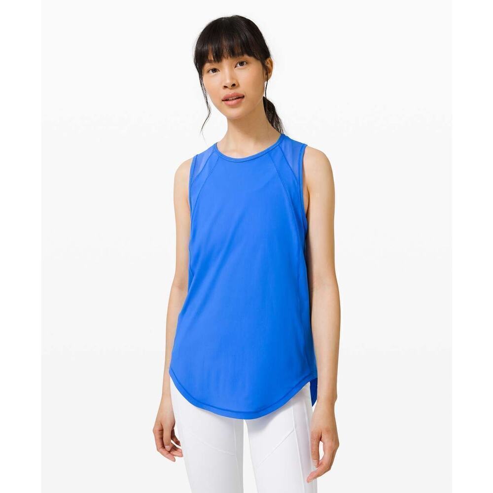 Lululemon Sculpt Tank Wild Bluebell Womens M Activewear